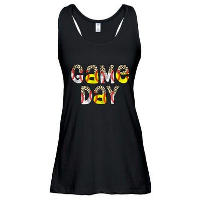 Game Day Leopard Baseball Softball Mom Life Ladies Essential Flowy Tank