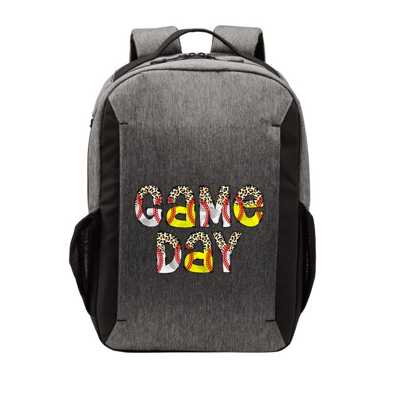 Game Day Leopard Baseball Softball Mom Life Vector Backpack