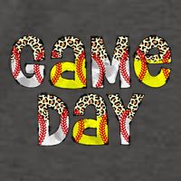 Game Day Leopard Baseball Softball Mom Life Vector Backpack