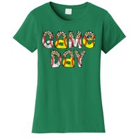 Game Day Leopard Baseball Softball Mom Life Women's T-Shirt