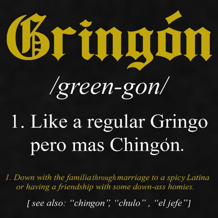 Gringon Definition Like A Regular Gringo Funny Ladies PosiCharge Tri-Blend Wicking Tank
