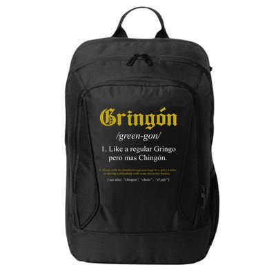 Gringon Definition Like A Regular Gringo Funny City Backpack