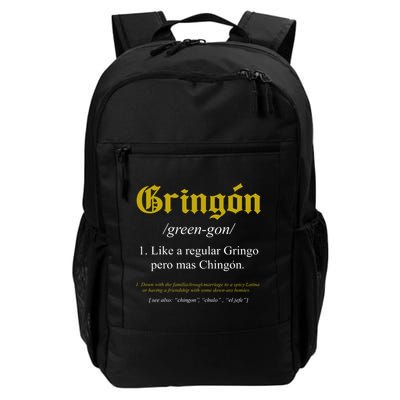 Gringon Definition Like A Regular Gringo Funny Backpack