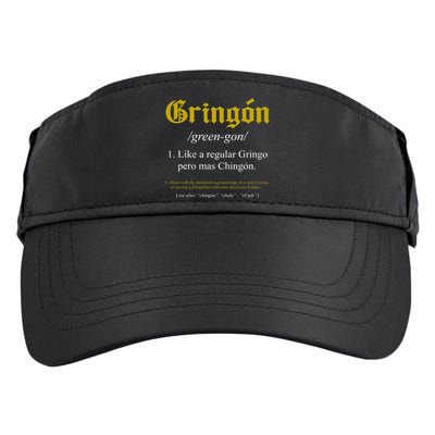 Gringon Definition Like A Regular Gringo Funny Adult Drive Performance Visor