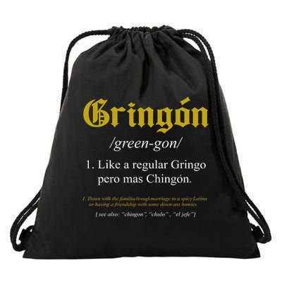 Gringon Definition Like A Regular Gringo Funny Drawstring Bag