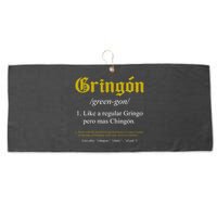 Gringon Definition Like A Regular Gringo Funny Large Microfiber Waffle Golf Towel