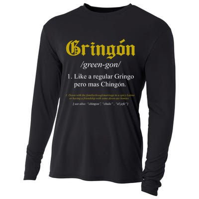 Gringon Definition Like A Regular Gringo Funny Cooling Performance Long Sleeve Crew