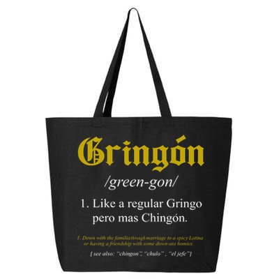 Gringon Definition Like A Regular Gringo Funny 25L Jumbo Tote
