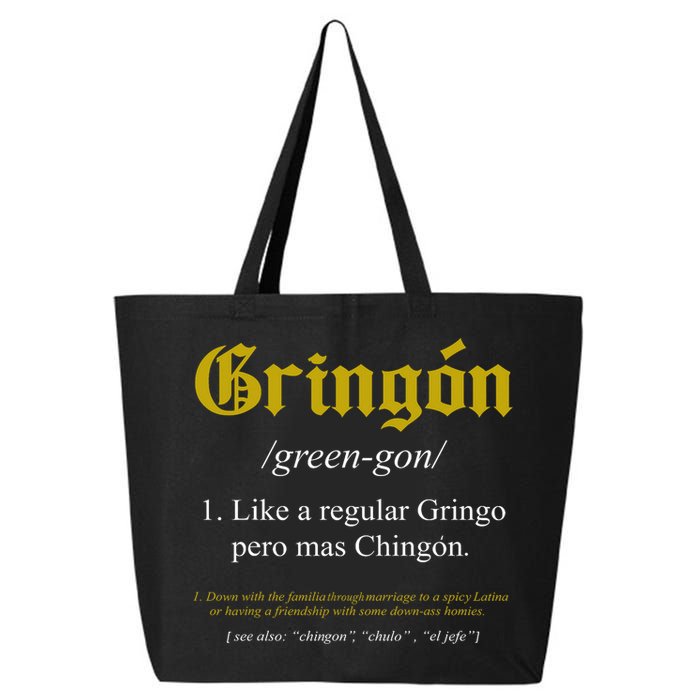 Gringon Definition Like A Regular Gringo Funny 25L Jumbo Tote
