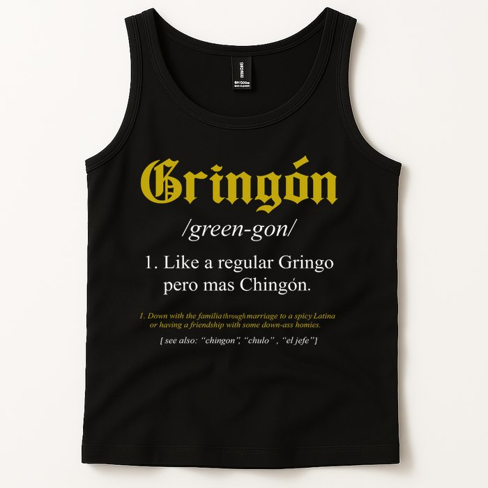 Gringon Definition Like A Regular Gringo Funny Tank Top