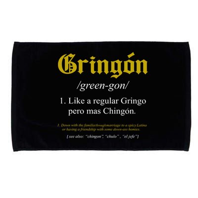 Gringon Definition Like A Regular Gringo Funny Microfiber Hand Towel