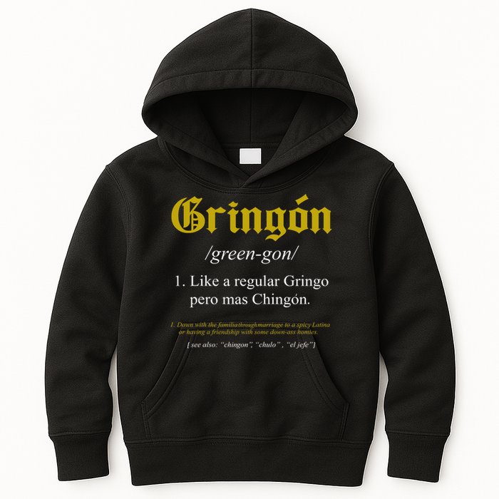 Gringon Definition Like A Regular Gringo Funny Kids Hoodie