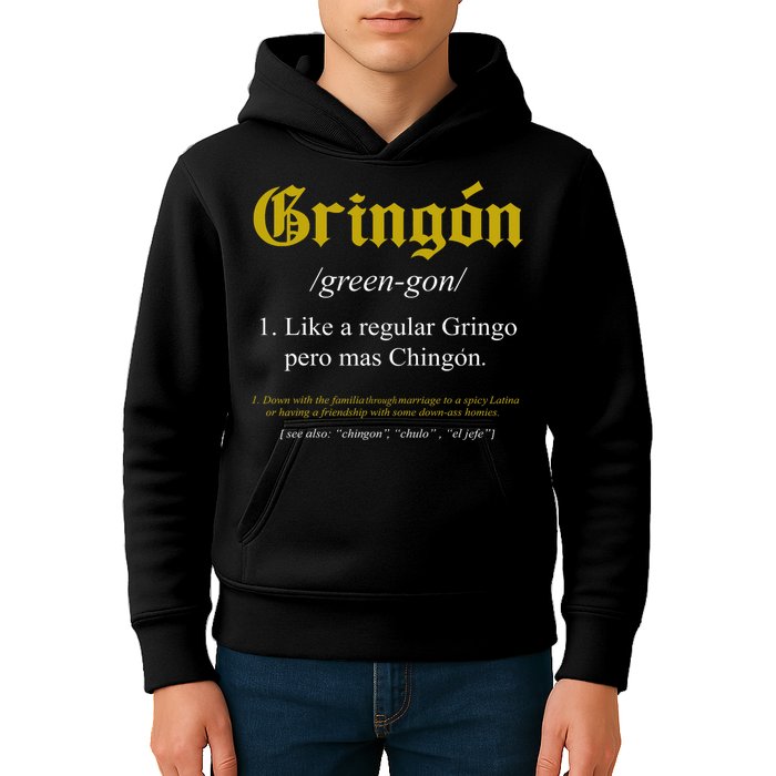 Gringon Definition Like A Regular Gringo Funny Kids Hoodie