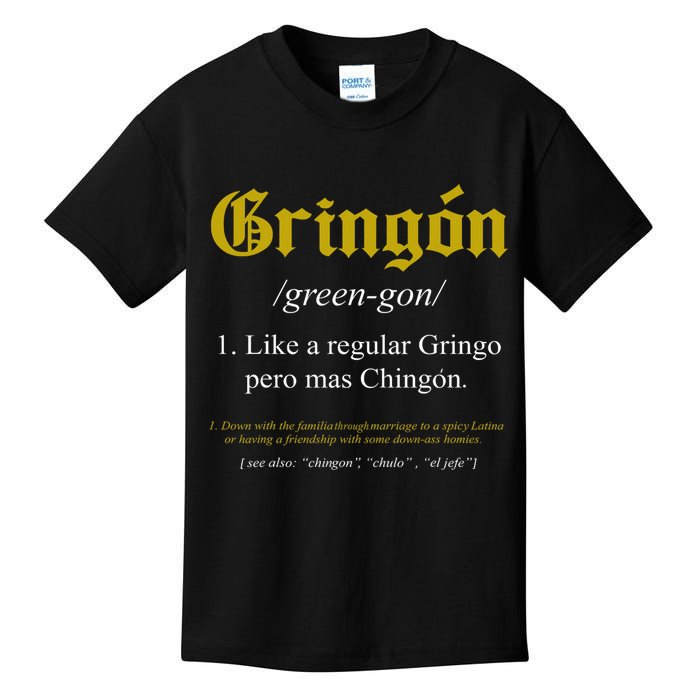 Gringon Definition Like A Regular Gringo Funny Kids T-Shirt