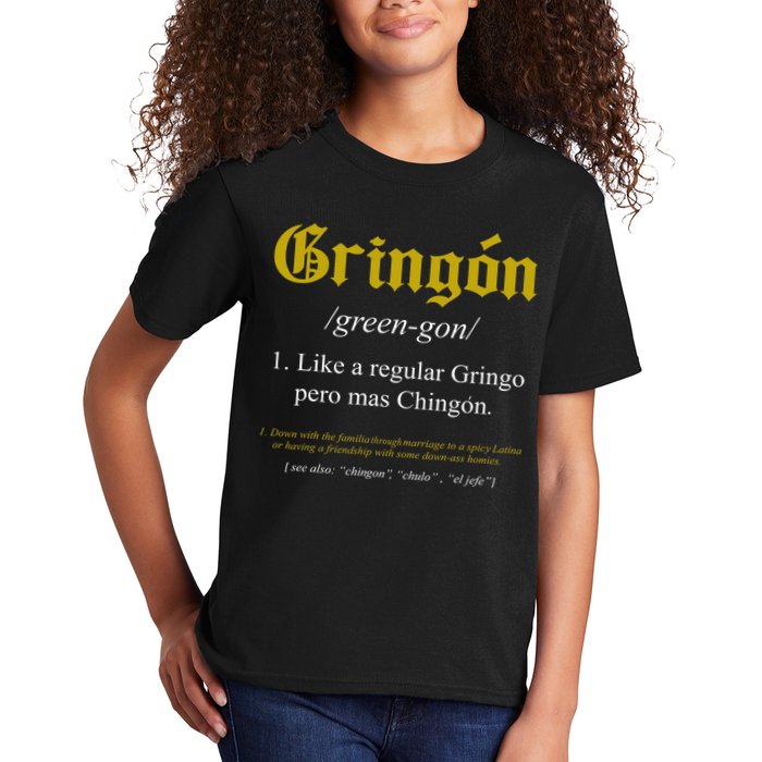 Gringon Definition Like A Regular Gringo Funny Kids T-Shirt