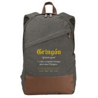 Gringon Definition Like A Regular Gringo Funny Cotton Canvas Backpack