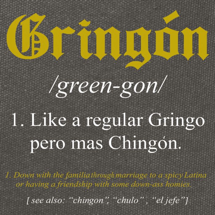 Gringon Definition Like A Regular Gringo Funny Cotton Canvas Backpack