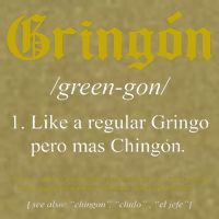 Gringon Definition Like A Regular Gringo Funny Garment-Dyed Women's Muscle Tee