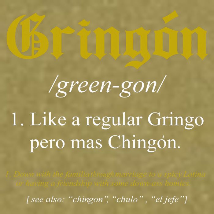 Gringon Definition Like A Regular Gringo Funny Garment-Dyed Women's Muscle Tee