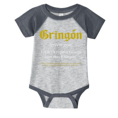 Gringon Definition Like A Regular Gringo Funny Infant Baby Jersey Bodysuit