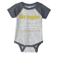 Gringon Definition Like A Regular Gringo Funny Infant Baby Jersey Bodysuit