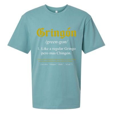 Gringon Definition Like A Regular Gringo Funny Sueded Cloud Jersey T-Shirt