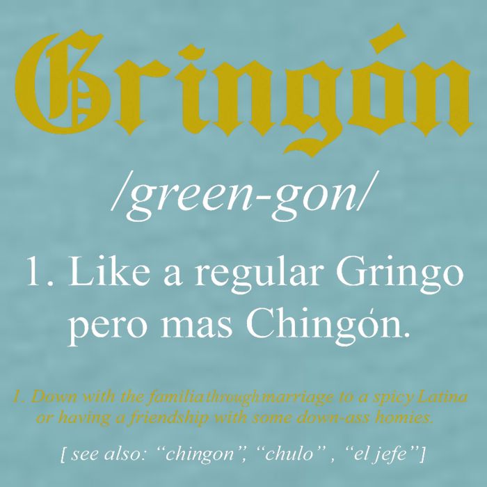 Gringon Definition Like A Regular Gringo Funny Sueded Cloud Jersey T-Shirt