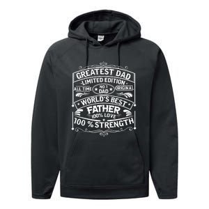 Greatest Dad Limited Edition All Time No Performance Fleece Hoodie