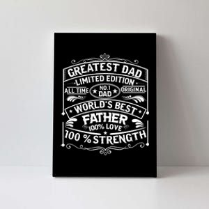 Greatest Dad Limited Edition All Time No Canvas