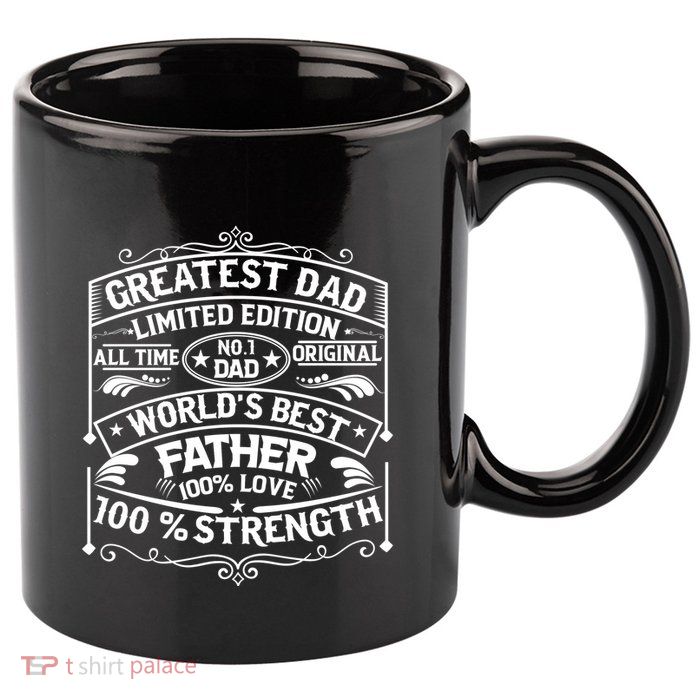 Greatest Dad Limited Edition All Time No 11oz C Handle Ceramic Mug