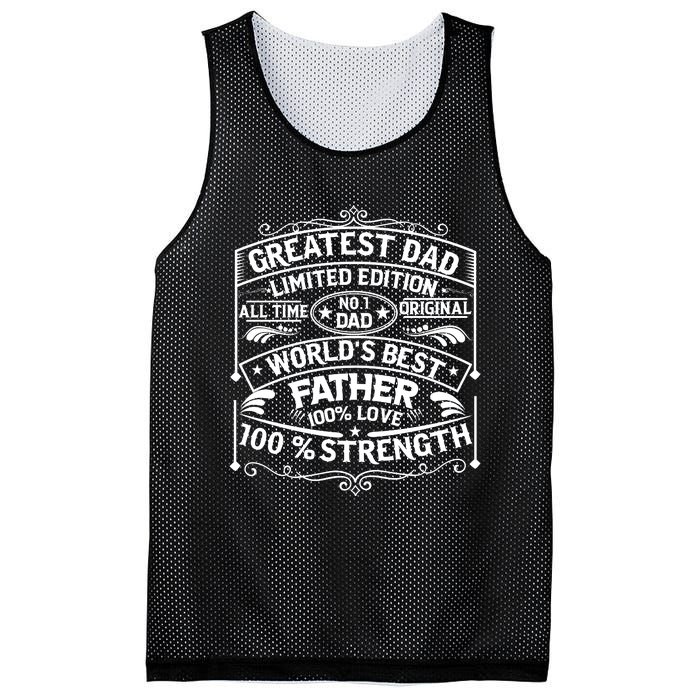 Greatest Dad Limited Edition All Time No Mesh Reversible Basketball Jersey Tank