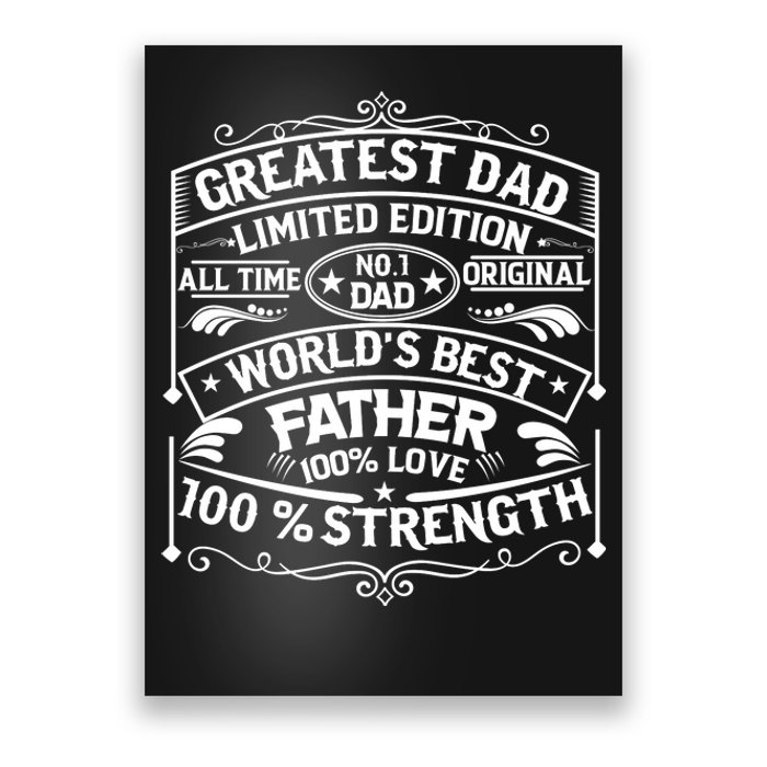 Greatest Dad Limited Edition All Time No Poster