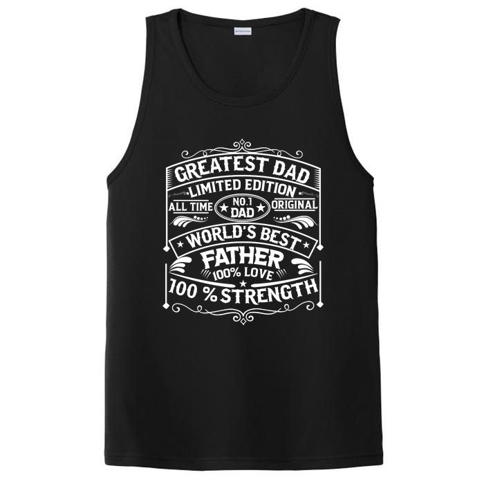 Greatest Dad Limited Edition All Time No PosiCharge Competitor Tank