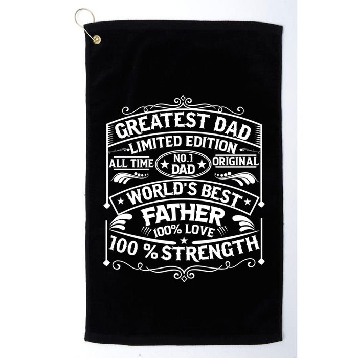 Greatest Dad Limited Edition All Time No Golf Towel