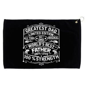 Greatest Dad Limited Edition All Time No Grommeted Golf Towel