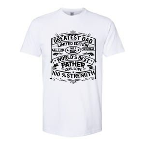 Greatest Dad Limited Edition All Time No Softstyle CVC T-Shirt