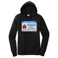 Giblet Donor License Funny Thanksgiving Women's Pullover Hoodie