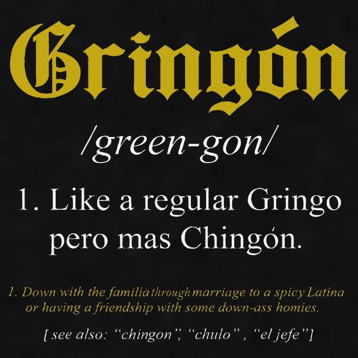 Gringon Definition Like a regular Gringo funny Ladies PosiCharge Tri-Blend Wicking Tank