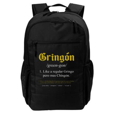 Gringon Definition Like a regular Gringo funny Backpack