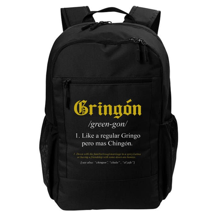 Gringon Definition Like a regular Gringo funny Backpack