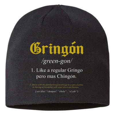 Gringon Definition Like a regular Gringo funny Sustainable Beanie