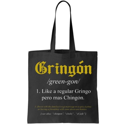 Gringon Definition Like a regular Gringo funny Bag
