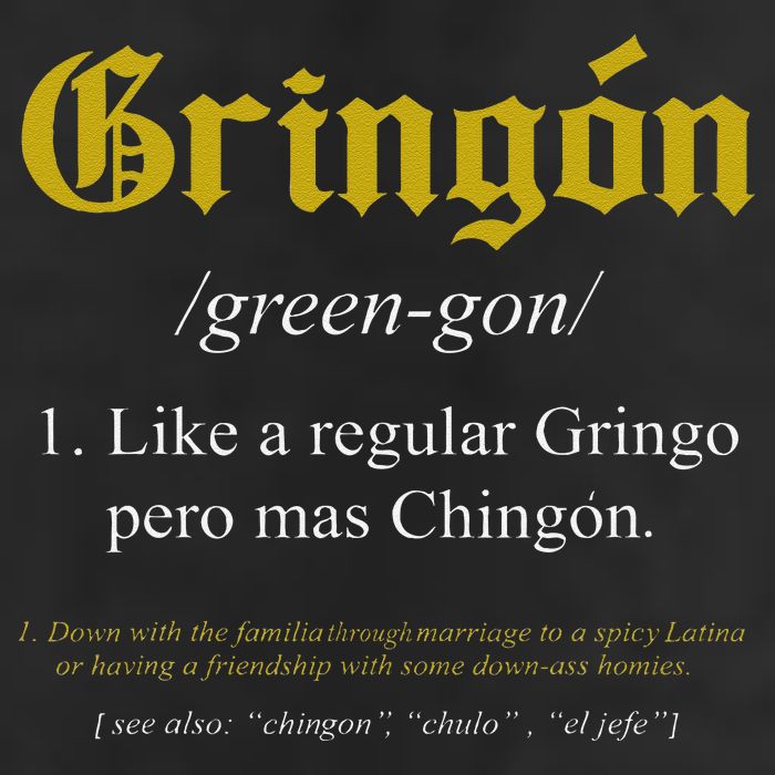 Gringon Definition Like a regular Gringo funny 25L Jumbo Tote