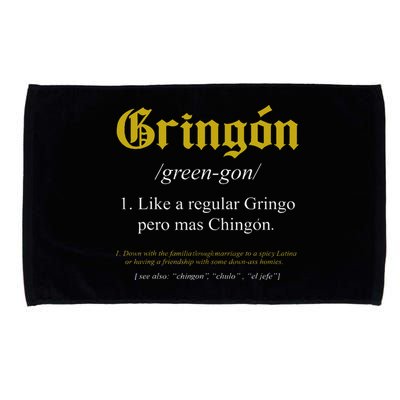 Gringon Definition Like a regular Gringo funny Microfiber Hand Towel