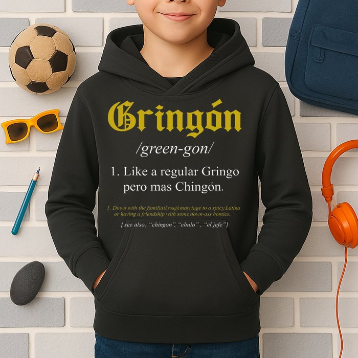 Gringon Definition Like a regular Gringo funny Kids Hoodie