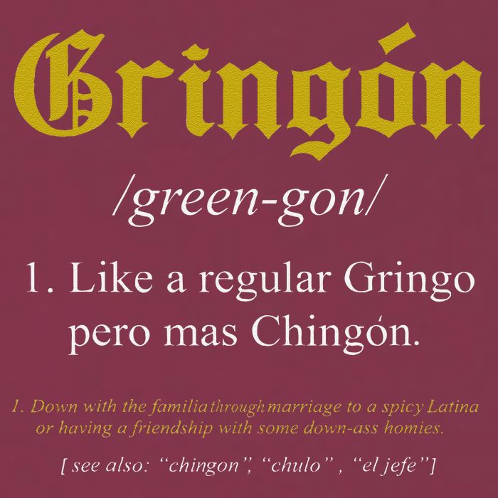 Gringon Definition Like a regular Gringo funny 16oz Travel Tumbler