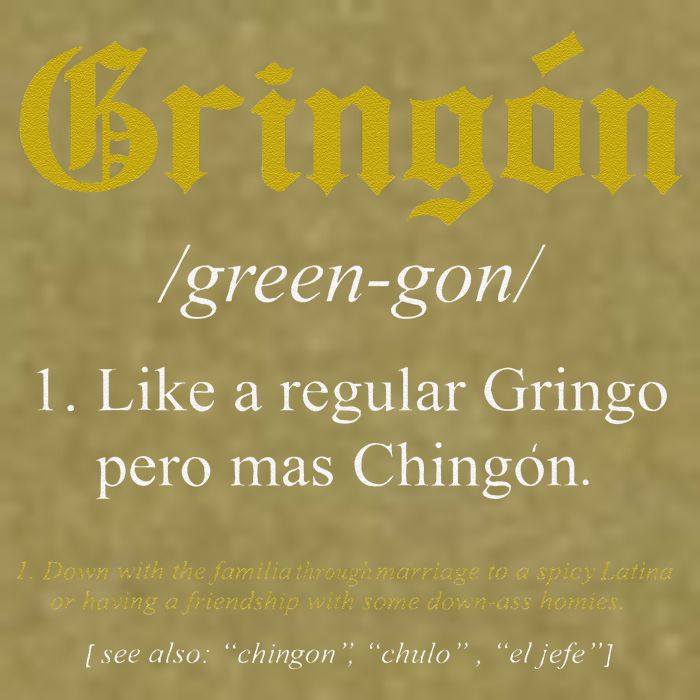 Gringon Definition Like a regular Gringo funny Garment-Dyed Women's Muscle Tee
