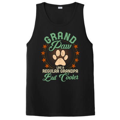 Grandpa Dog Lover Grandpaw Cooler Grandpa Grand Paw Cute Gift PosiCharge Competitor Tank