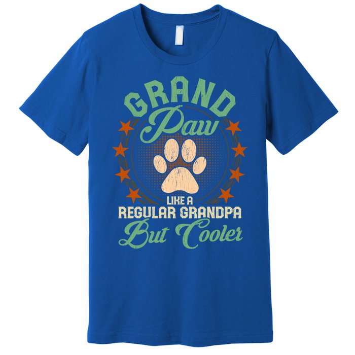 Grandpa Dog Lover Grandpaw Cooler Grandpa Grand Paw Cute Gift Premium T-Shirt