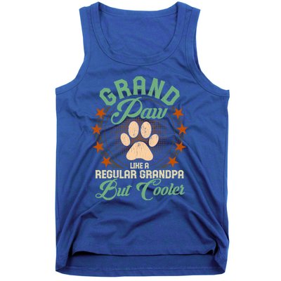 Grandpa Dog Lover Grandpaw Cooler Grandpa Grand Paw Cute Gift Tank Top